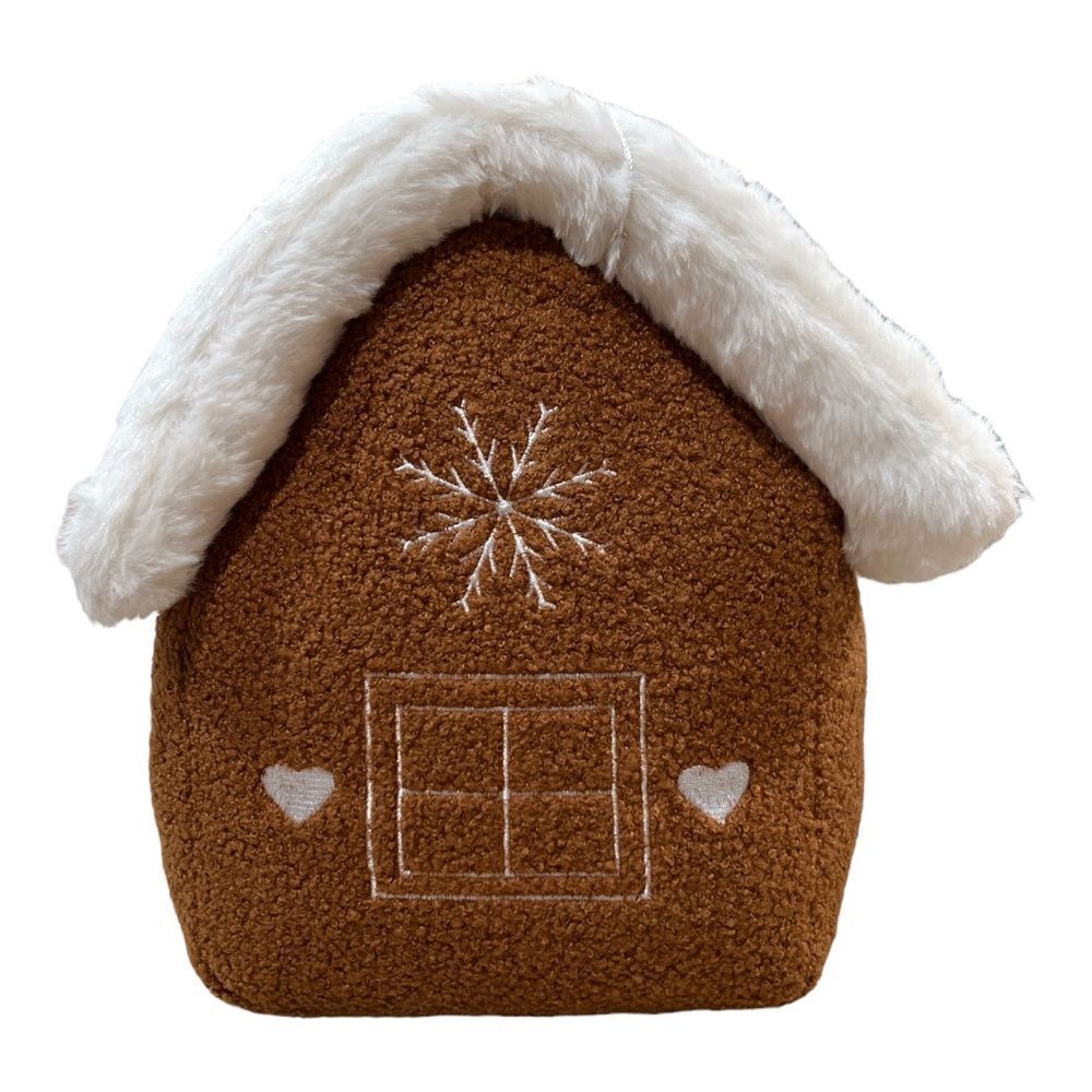 VHTF NWT Gingerbread House Cozy Teddy Decorative Pillow